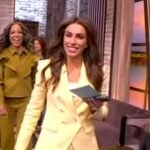 Alyssa’s yellow double breasted blazer on The View
