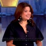 Ana’s short sleeve shirtdress on The View