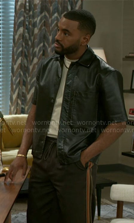 Andre’s leather shirt on Beyond the Gates