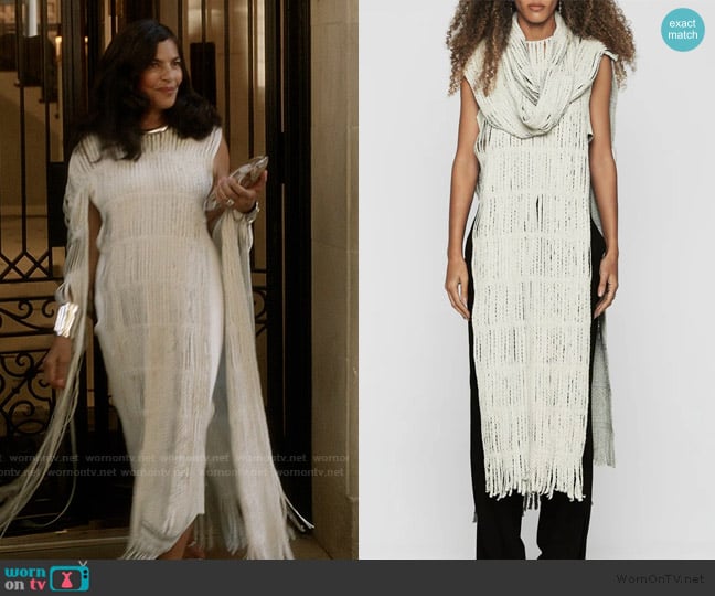 Andrea Landa Barbalo Overlayer worn by Seema Patel (Sarita Choudhury) on And Just Like That