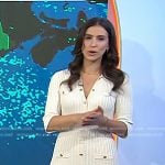 Angie Lassman’s ivory ribbed midi dress on Today