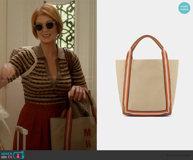 Anya Hindmarch Bespoke Walton Large Tote worn by Miranda Hobbs (Cynthia Nixon) on And Just Like That