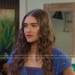 Ari’s blue floral dress on Days of our Lives