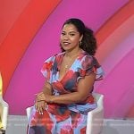Arianna’s blue and red floral dress on Today