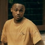 Bakari’s brown tee on The Chi