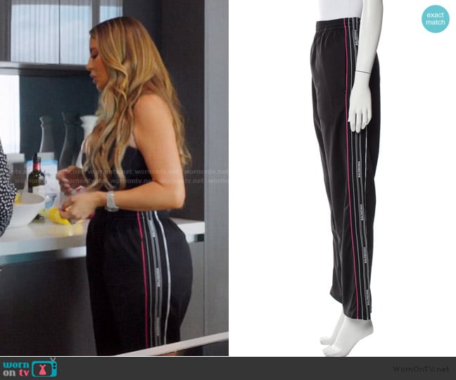 Balenciaga Striped Sweatpants worn by Larsa Pippen (Larsa Pippen) on The Real Housewives of Miami