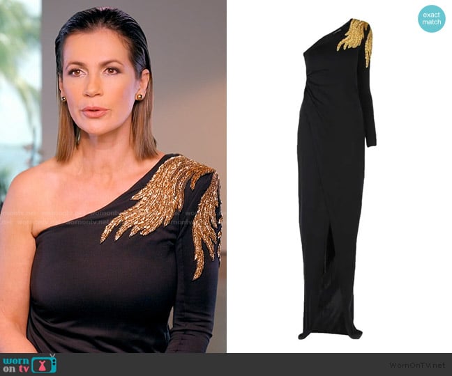 Balmain Maxi Dress worn by Julia Lemigova (Julia Lemigova) on The Real Housewives of Miami