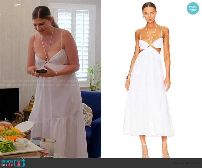 Bardot Willow Midi Dress worn by Janet Caperna on The Valley
