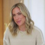 Kristin’s beige contrast stitch sweater on Honestly Cavallari The Headline Tour