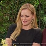 Belle’s black belted dress on Days of our Lives