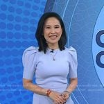 Vicky’s blue puff sleeve dress on Today