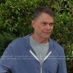 Bo’s blue zip hoodie on Days of our Lives