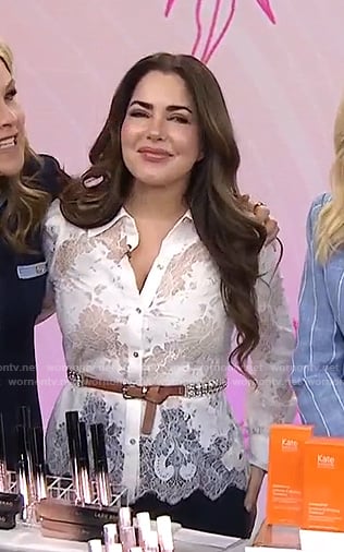 Bobbie's white lace blouse on Today