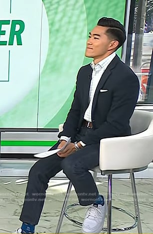 Brian Cheung's white sneakers on Today