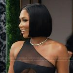 Brit’s black one shoulder cutout dress on The Real Housewives of Atlanta