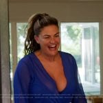 Brittany’s blue playsuit on The Valley