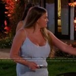 Brittany’s blue textured dress on The Valley