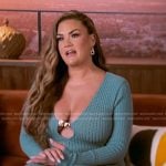 Brittany’s blue knit confessional dress on The Valley