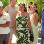 Brittany’s palm leaf print dress on The Valley