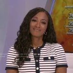 Brittany’s white striped dress on Good Morning America