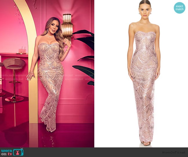 Bronx and Banco x REVOLVE Giselle Maxi Dress worn by Larsa Pippen (Larsa Pippen) on The Real Housewives of Miami