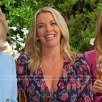 Carrie’s floral v-neck dress on Days of our Lives