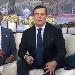 Carson Daly’s white sneakers on Today