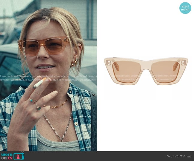 Celine Bold 3 Dots Geometric Sunglasses worn by Nicky Macintosh (Elizabeth Banks) on The Better Sister