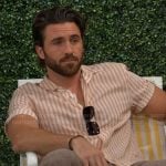 Chance’s peach striped shirt on The Young and the Restless
