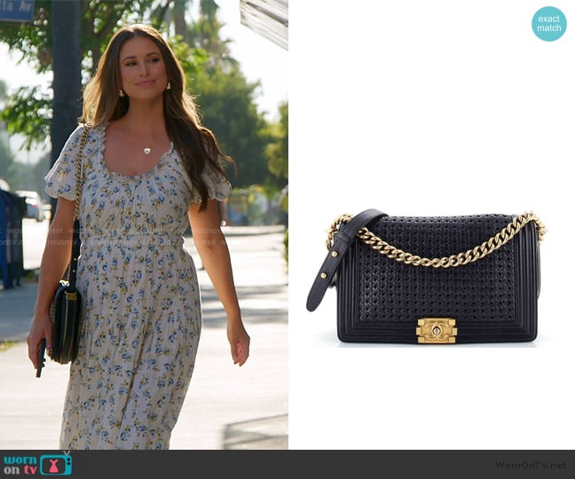 Chanel Boy Flap Bag Braided Sheepskin worn by Nia Booko on The Valley