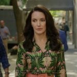 Charlotte’s printed blouse on And Just Like That