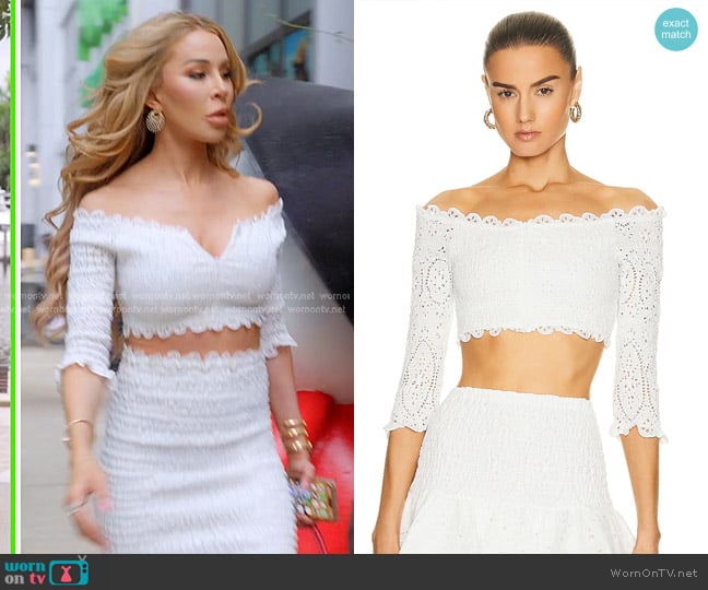 Charo Ruiz Ibiza Marga Top worn by Lisa Hochstein (Lisa Hochstein) on The Real Housewives of Miami