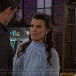 Chelsea’s blue blouse on The Young and the Restless