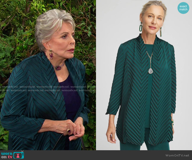 Travelers™ Collection Pleated Jacket worn by Julie Olson Williams (Susan Seaforth Hayes) on Days of our Lives