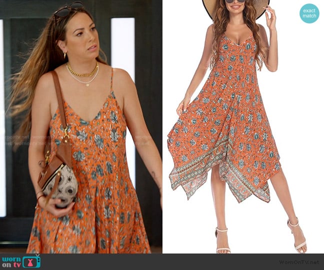 Chigant Boho Dress worn by Janet Caperna on The Valley