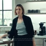 Chloe’s black lace cuff robe on The Better Sister