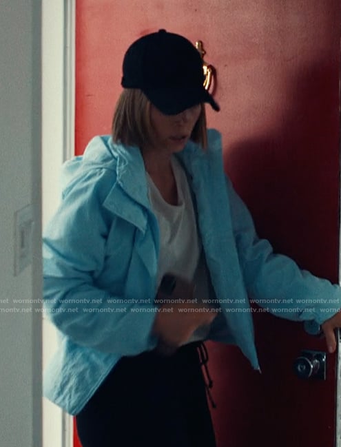 Chloe's blue jacket on The Better Sister