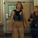 Chloe’s beige pleated pants on The Better Sister