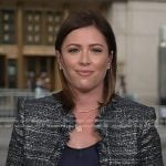 Chloe’s metallic tweed jacket on Today