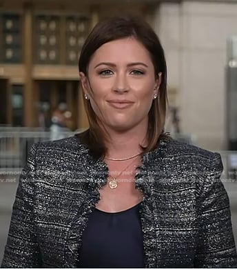 Chloe’s metallic tweed jacket on Today