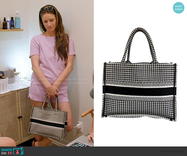 Christian Dior Canvas Book Medium worn by Nia Booko on The Valley