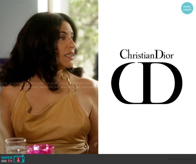 Christian Dior Vintage Top worn by Seema Patel (Sarita Choudhury) on And Just Like That