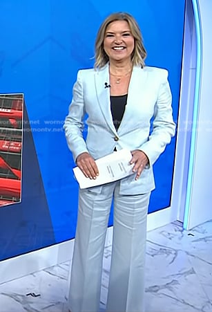 Christine’s light blue blazer and pants on Today