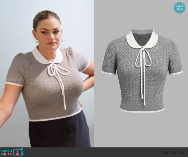 Cider Knit Polo worn by Brittany Cartwright on The Valley