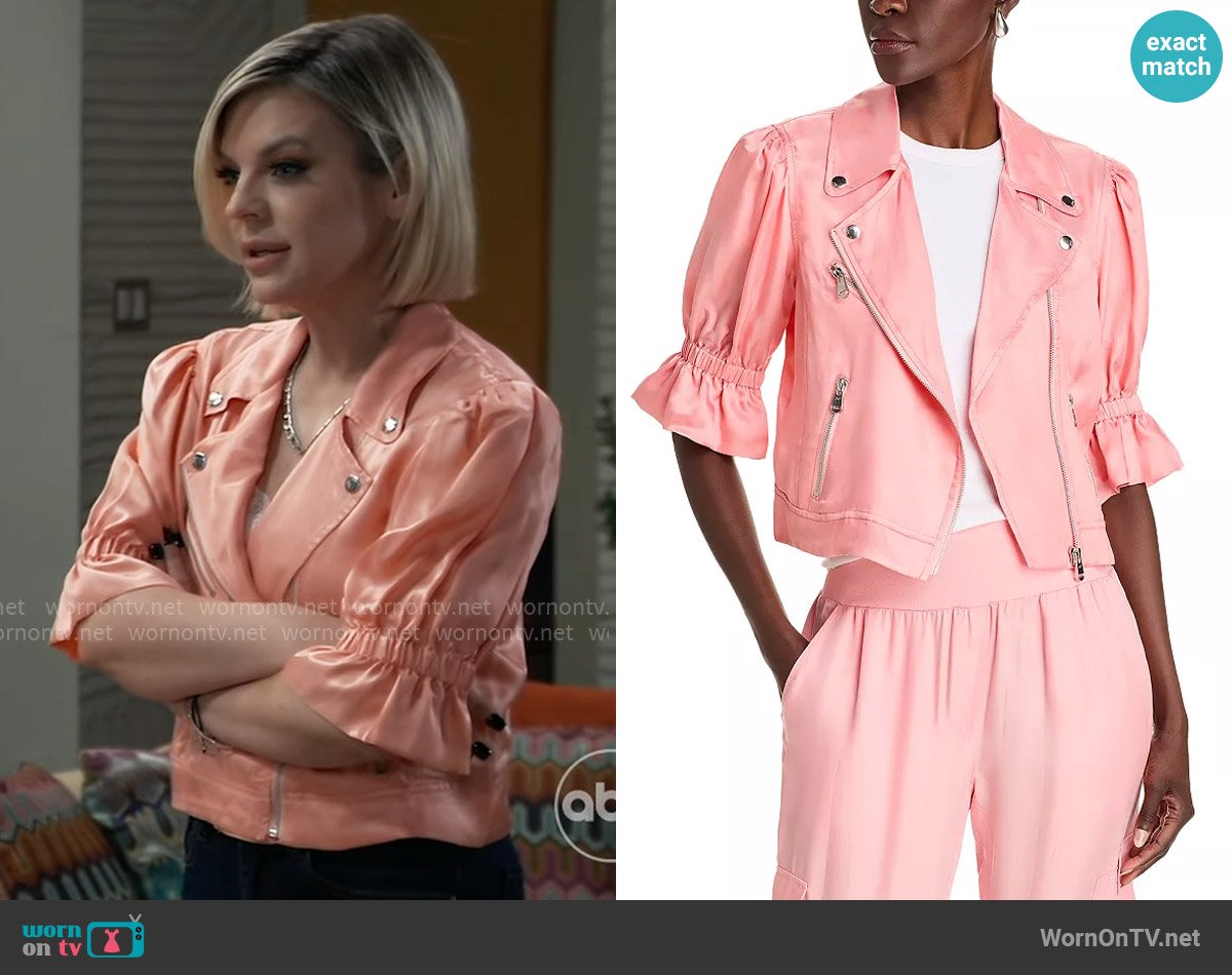 Cinq a Sept Everlee Jacket worn by Maxie Jones (Kirsten Storms) on General Hospital