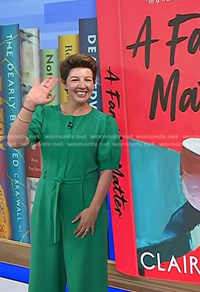 Claire Lynch’s green jumpsuit on Today