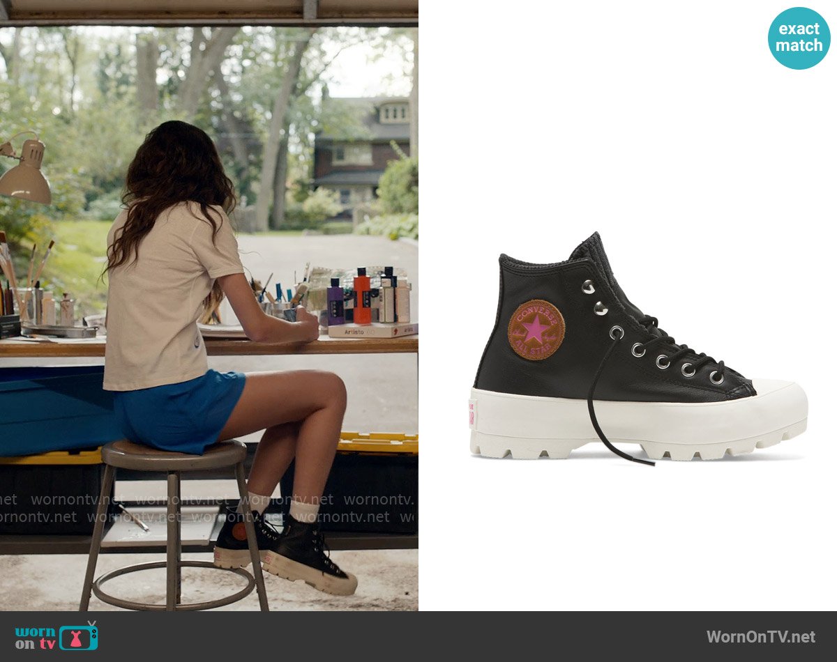 Converse Chuck Taylor Retrograde Lug Sole Gore-tex Shoes worn by Maxine Baker (Sara Waisglass) on Ginny & Georgia