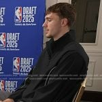 Cooper Flagg’s black logo jacket on Today
