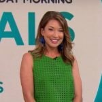 Courtney Cason’s green eyelet top on CBS Mornings