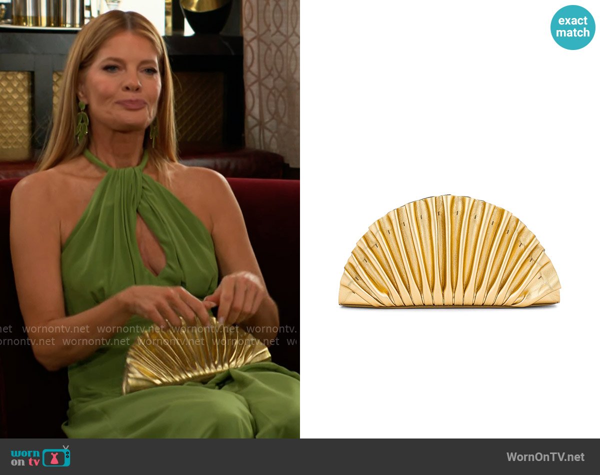 Cult Gaia Nala Mini Clutch worn by Phyllis Summers (Michelle Stafford) on The Young and the Restless
